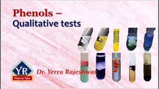 Phenols  Qualitative tests  Qualitative tests of Phenols  YR Pharma Tube  Dr Yerra Rajeshwar [upl. by Thorma]