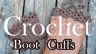 Crochet Boot Topper Tutorial [upl. by Aicenek]