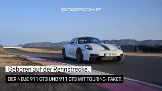 Die neuen 911 GT3 Modelle Pure Emotion mit Walter Röhrl und Jörg Bergmeister [upl. by Sew]