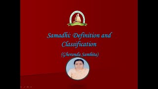 Samadhi  Definition and Classification Gheranda Samhita [upl. by Bina]