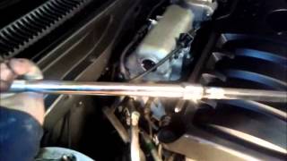 Part 3 2009 Hyundai accent AC Alternator and Power Steering belt replacement [upl. by Sivatco]