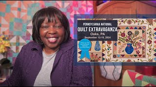 Quilting Classes With Geraldine Wilkins  Pennsylvania National Quilt Extravaganza [upl. by Asetal]