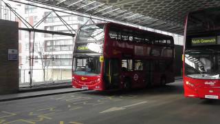 Alexander Dennis Enviro400 Trident E187 SN61BJE Route 1 Go Ahead London  Canada Water Bus Station [upl. by Agathy]