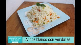 Arroz blanco con verduras  como hacer arroz primavera perfecto [upl. by Aniaj535]