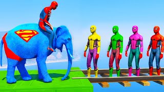 GTA 5 EPIC RAGDOLL SHOW SPIDERMAN VS COLOR MINION FALLS amp FAILS LIVE GTA V gta shortsfeed [upl. by Jelks580]