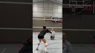 How to DIG a Spike volleyball shorts volleyballplayers volleyballdig [upl. by Anoed]