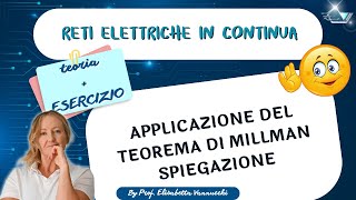 Applicazione del teorema di Millman esercizio guidato [upl. by Cassandre]