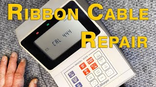 Ribbon Cable Repair Using Conductive Paint [upl. by Mouldon751]