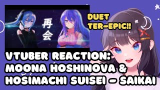 VTuber ID Reacts to 【COVER】SAIKAI  再会【Moona x Suisei Hoshimachi  ムーナ／星街すいせい】 [upl. by Ainegul3]