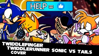 quotTWIDDLE RUNNERquot SONIC VS TAILS  LYRICS  TWIDDLEFINGER Max VS Nugget  GameplayModCover [upl. by Harelda]