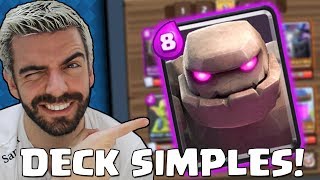 O MELHOR DECK DE GOLEM ESTA DE VOLTA NO CLASH ROYALE [upl. by Ennayr]