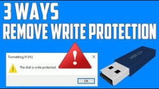 RemoveDisableRepair write protected on flash disk drive [upl. by Enaenaj984]