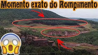 Momento exato do rompimento da barragem de Brumadinho  Análise [upl. by Enidan]