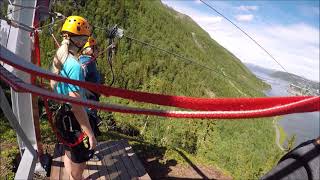 Mosjøen Zipline 23062021 [upl. by Jegger]