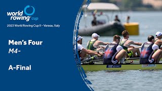 2023 World Rowing Cup II  Mens Four  AFinal [upl. by Enialb]