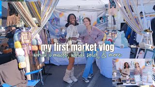 i made over 500 at my first market  crochet market vlog  what i made what sold amp my experience [upl. by Urbai]