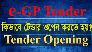 How to egp Tender opening EGP Opening Tender [upl. by Anitsirhc407]