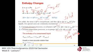 Thermodynamics by Yunus Cengel  Lecture 13 quotChap 4 Solid liquid ideal gas energy analysisquot [upl. by Reema128]