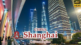 4K CHINA Shanghai Nights Discover the Enchanting Lujiazui Skyline [upl. by Barraza256]