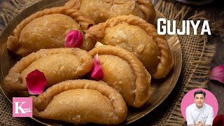 Mawa Gujiya Recipe  मावा गुजिया होली वाली  Kunal Kapur Recipe  Holi Dessert Recipe Gujia [upl. by Delila]