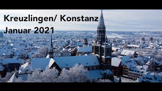 Kreuzlingen Konstanz Januar 2021  4K [upl. by Lucita855]