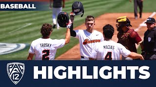 Arizona State vs Oregon State  2024 Pac12 Baseball Tournament Highlights [upl. by Aicxela]