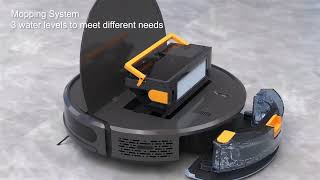 Laresar Robot Vacuum Cleaner with Mop 4500Pa Robotic Vacuum [upl. by Kippie170]