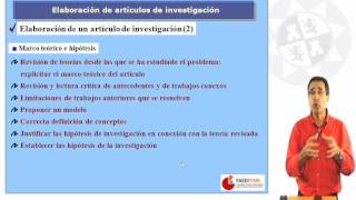 Metodología de investigaciónElaboración de artículos de investigación [upl. by Hirasuna]