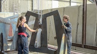 Building the Strongback and Cradle  Making The Supports to Build the Boat  Ep3 [upl. by Dorison783]