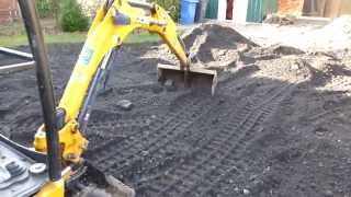 JCB 8014 COMPACT EXCAVATOR IN ACTION [upl. by Duvall]