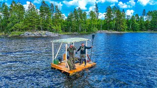 24h Überleben mit MOTORFLOSS in Schweden  Survival Mattin [upl. by Lenor778]