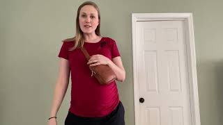 Review of the Vantamo Crossbody Bag RFID Blocking Vegan Leather Sling Bag with AntiPickpocket Clip [upl. by Bonis]