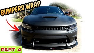 Camouflage Full Wrap BUMPERS 2017 Dodge Charger  Part 4 [upl. by Kyd876]