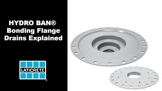 HYDRO BAN Bonding Flange Drains Explained [upl. by Vala]