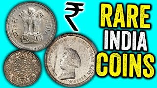 10 INDIA COINS WORTH MONEY  VALUABLE RUPEE COINS AND WORLD COINS TO LOOK FOR [upl. by Nahta]