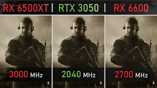 RX 6500XT vs RTX 3050 vs RX 6600  1080P 1440P amp 4K Benchmarks [upl. by Jardena]