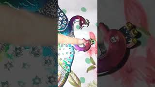 Designer colorful peacock Design wall clock from meeshoa❤️❤️❤️ [upl. by Asiat19]