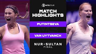 Yulia Putintseva vs Alison Van Uytvanck  2021 NurSultan Final  WTA Match Highlights [upl. by Nyrroc]