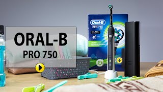 Szczoteczka rotacyjna ORALB PRO 750 czarna [upl. by Belanger]