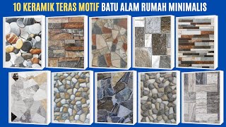 10 Model keramik dinding teras depan terbaru motif batu alam [upl. by Conlin432]