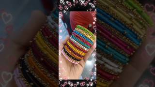 Colourful silk thread bangles for girls ❤️🧡💛💚💙💜🤎🤍🖤 [upl. by Enitselec]