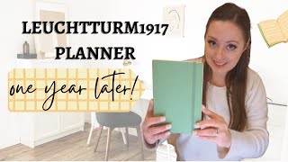 Leuchtturm1917 Planner Review One Year Later [upl. by Ytsur]