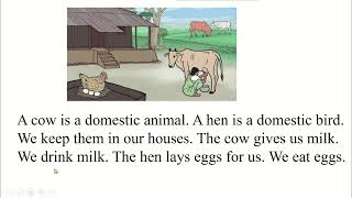 Class2 page9091English Domestic Animals and birds and their living place [upl. by Jere]