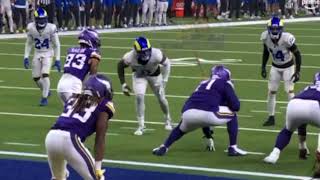 Christian Darrisaw SCARY Knee Injury 🙏🙏  Vikings vs Rams [upl. by Aire]