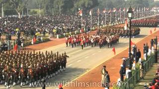 Grand parade on Republic Day at Rajpath in New Delhi India [upl. by Shaffer]