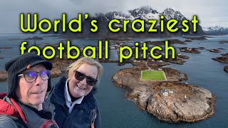 Lofoten just keeps giving Arctic vanlife adventure at the worlds craziest football pitch [upl. by Phelps521]