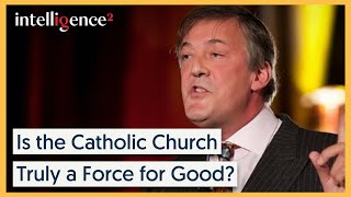 Stephen Fry Passionately Argues the Catholic Church is NOT a Force for Good  Intelligence Squared [upl. by Zat]