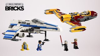 Lego Star Wars 75364 New Republic EWing vs Shin Hati’s Starfighter Speed Build [upl. by Dimitri]