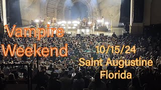 Vampire Weekend complete encore Only God Was Above Us Tour 101524 Saint Augustine Florida [upl. by Terry424]