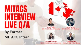 MITACS Interviews  Live QA  AMA  Former MITACS Interns [upl. by Essirahc339]